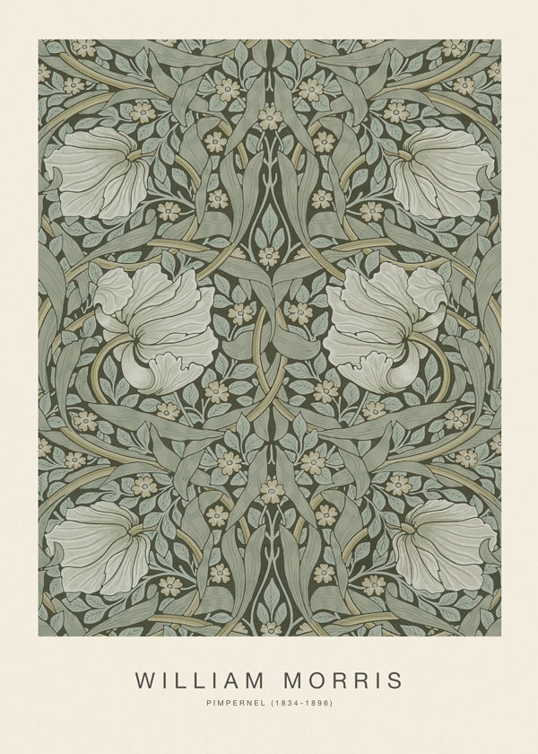 Plakat botaniczny Pimpernel William Morris
