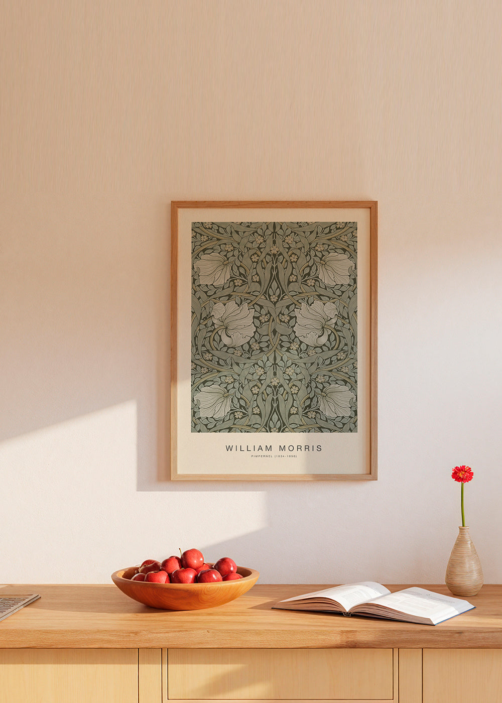 Plakat botaniczny Pimpernel William Morris
