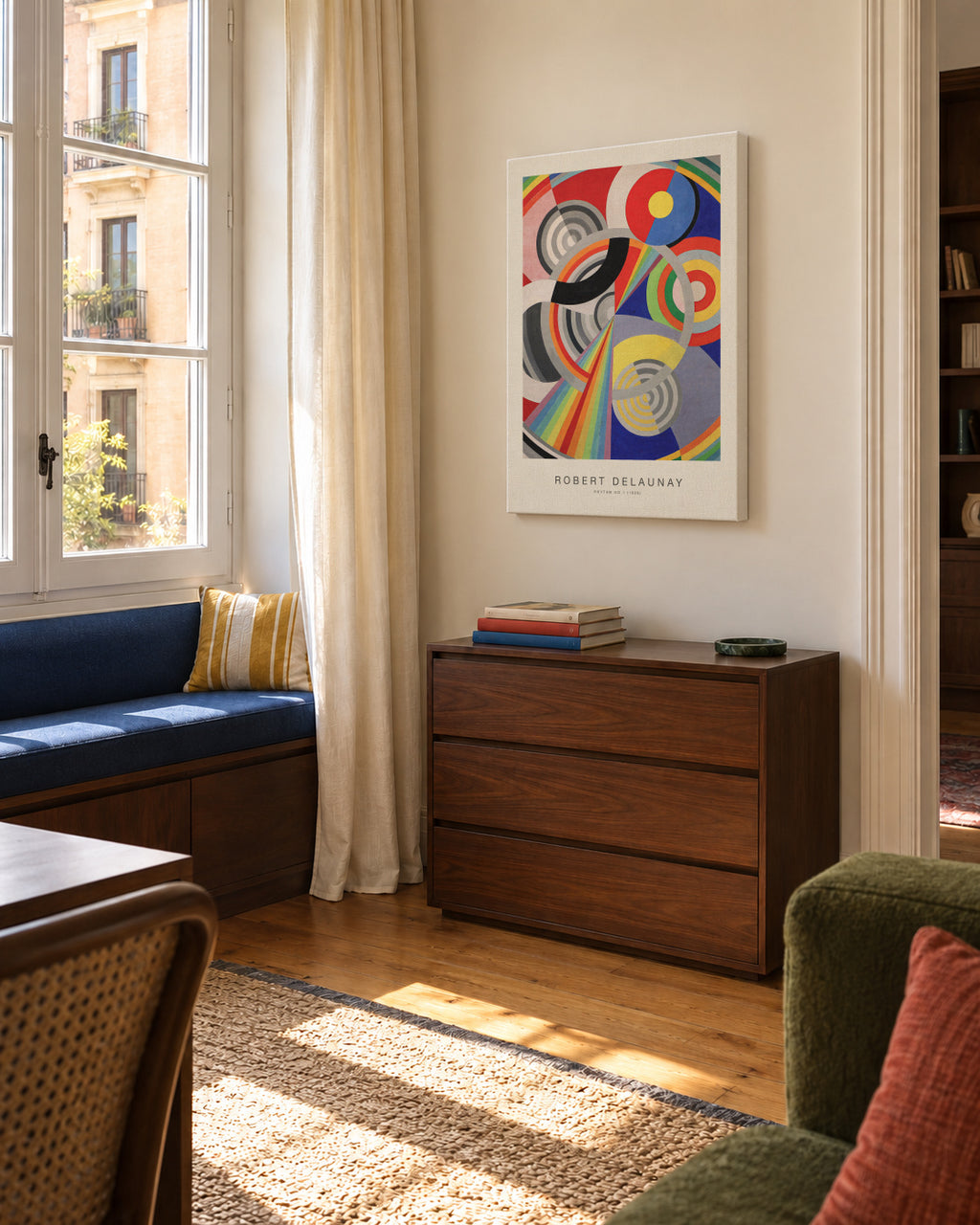 Rhythm No.1 (Special Edition) - Robert Delaunay - Unframed canvas in an interior