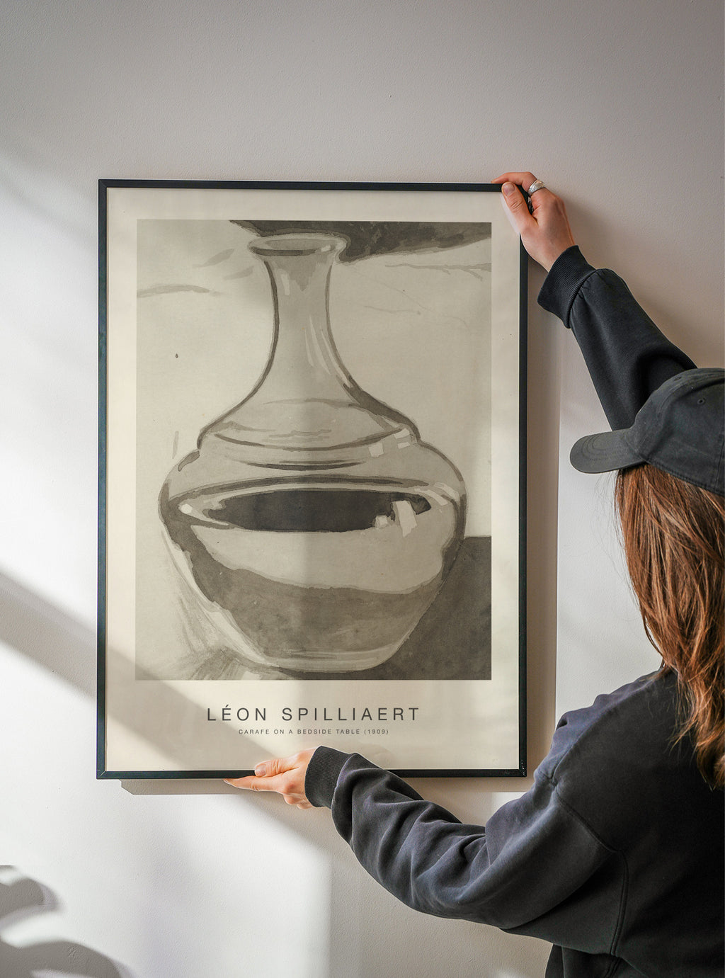 Carafe on a Bedside Table (Special Edition) - Léon Spilliaert - Framed poster detail