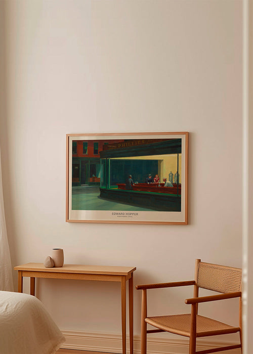 Sztuka do kuchni Nighthawks — nocna scena w barze