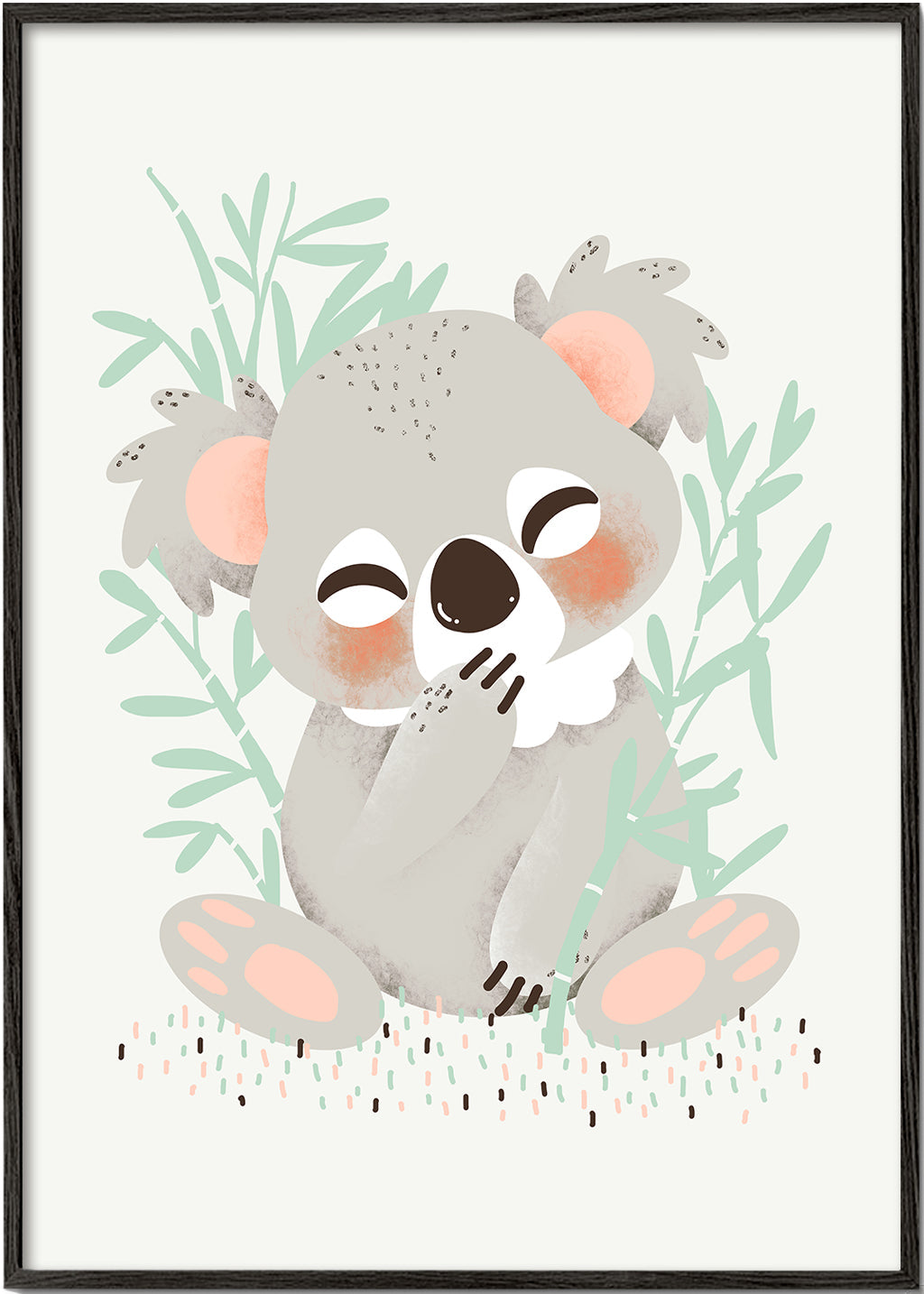 Plakat dziecięcy: koala uśmiechnięty