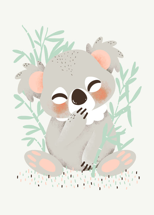 Plakat dziecięcy: koala uśmiechnięty