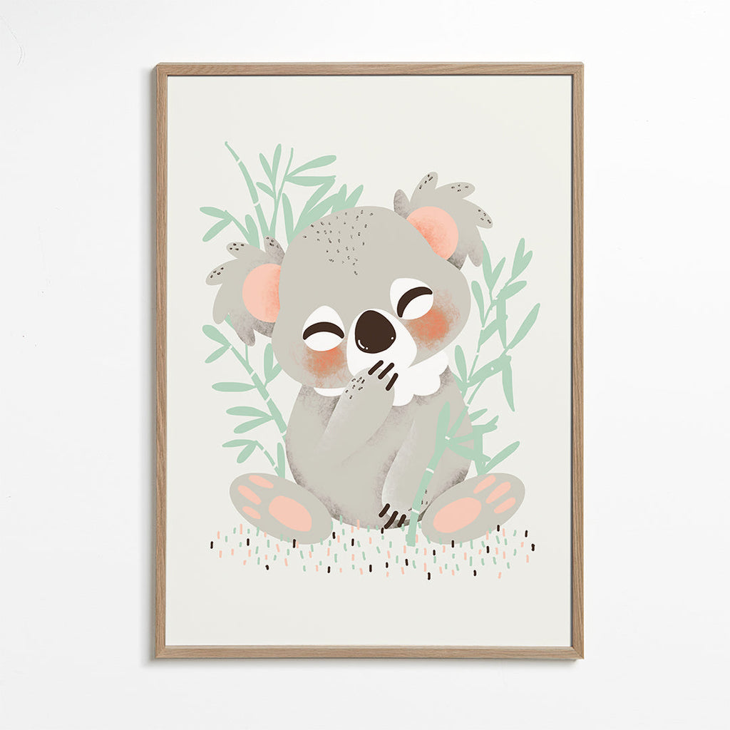 Plakat dziecięcy: koala uśmiechnięty