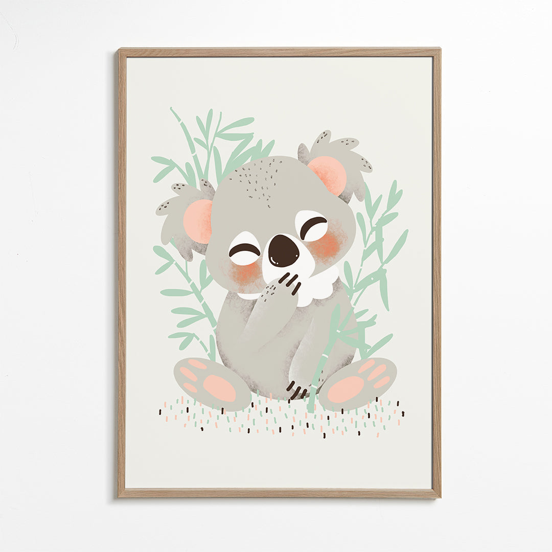 Plakat dziecięcy: koala uśmiechnięty