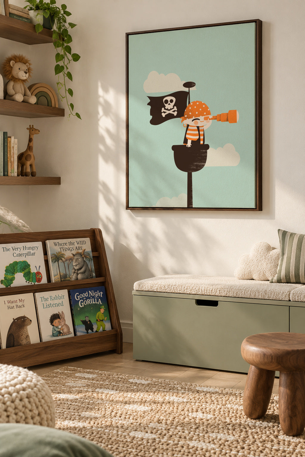 Pirate Lookout - Framed canvas in an interior