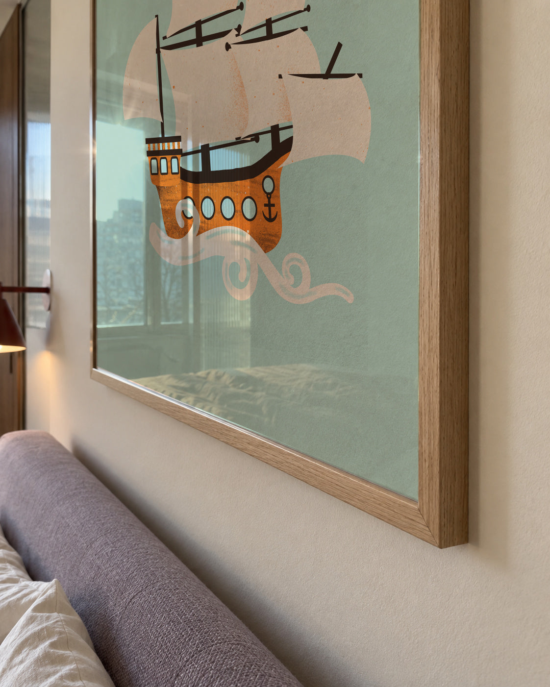 Pirate Ship - Framed poster detail