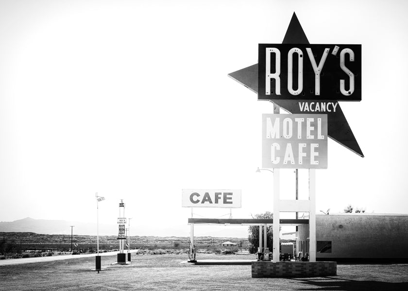 Plakat vintage Roy's Motel Café Route 66