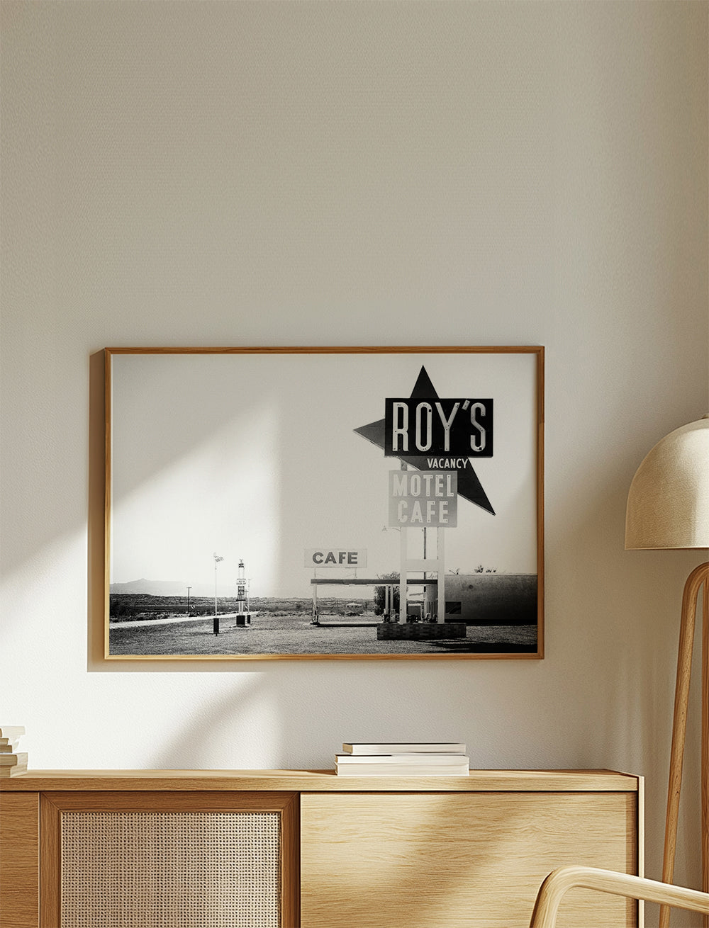 Plakat vintage Roy's Motel Café Route 66