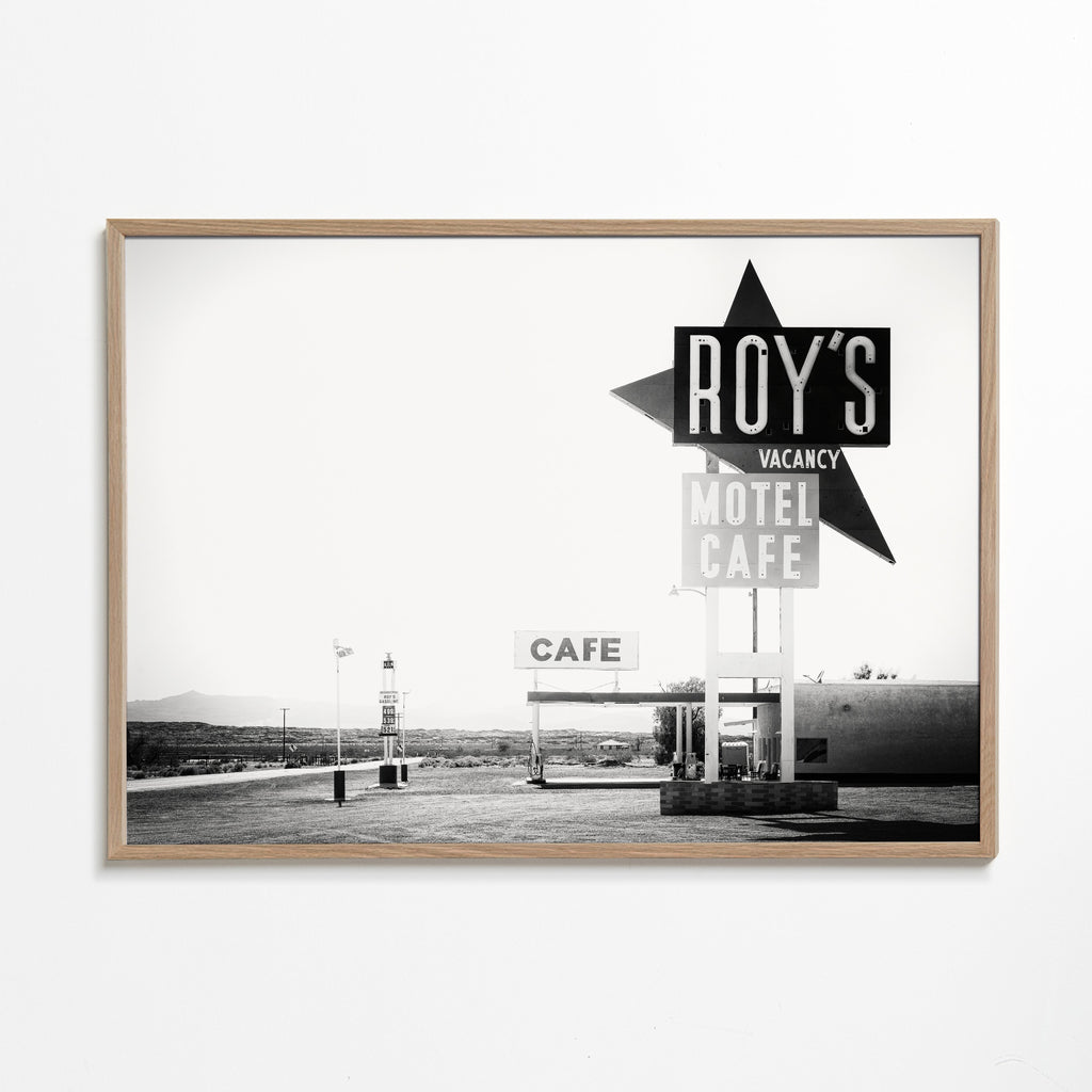 Plakat vintage Roy's Motel Café Route 66