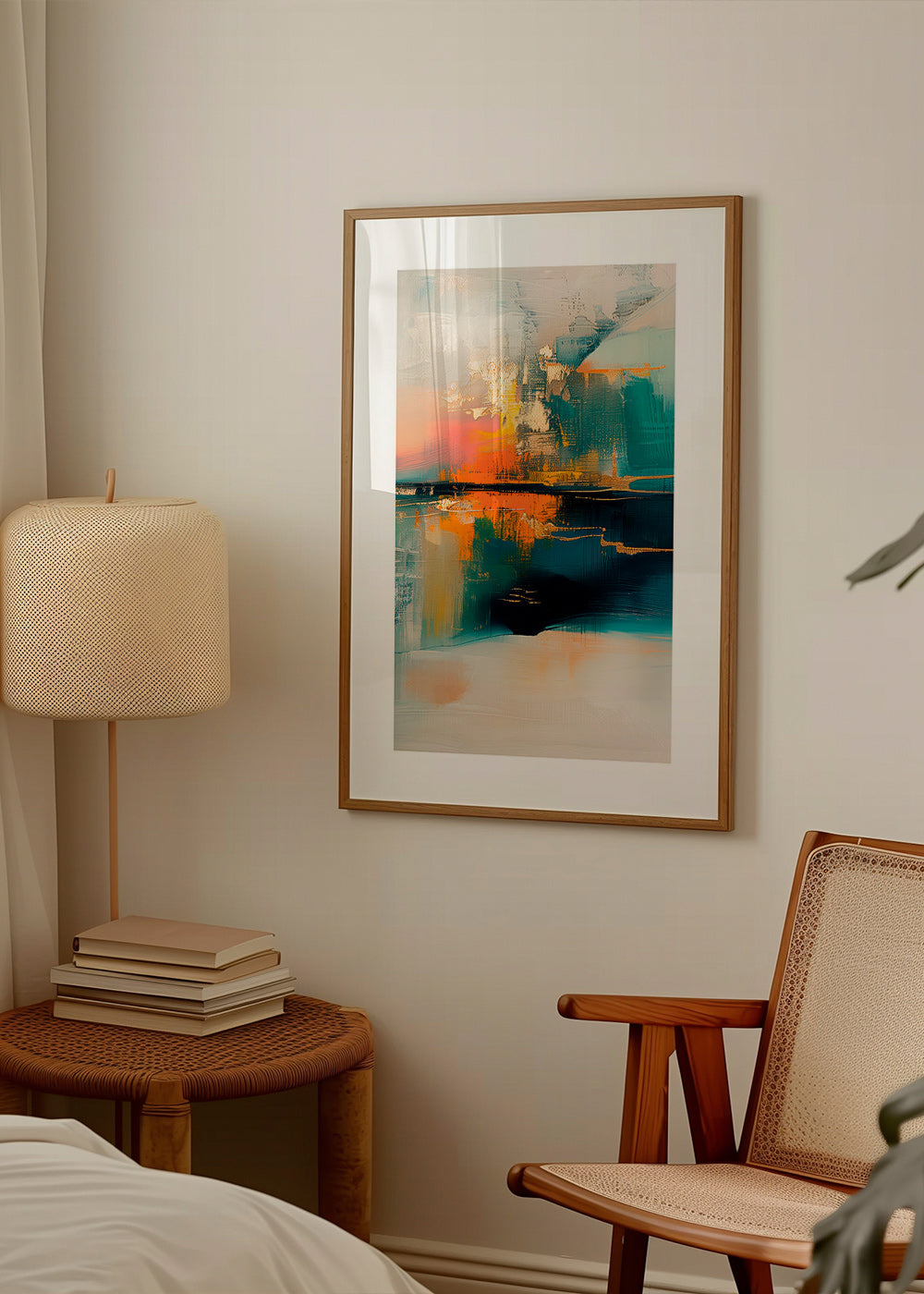 Obraz abstrakcyjny z wodnymi refleksami – Product1