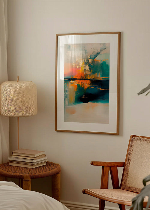 Obraz abstrakcyjny z wodnymi refleksami – Product1
