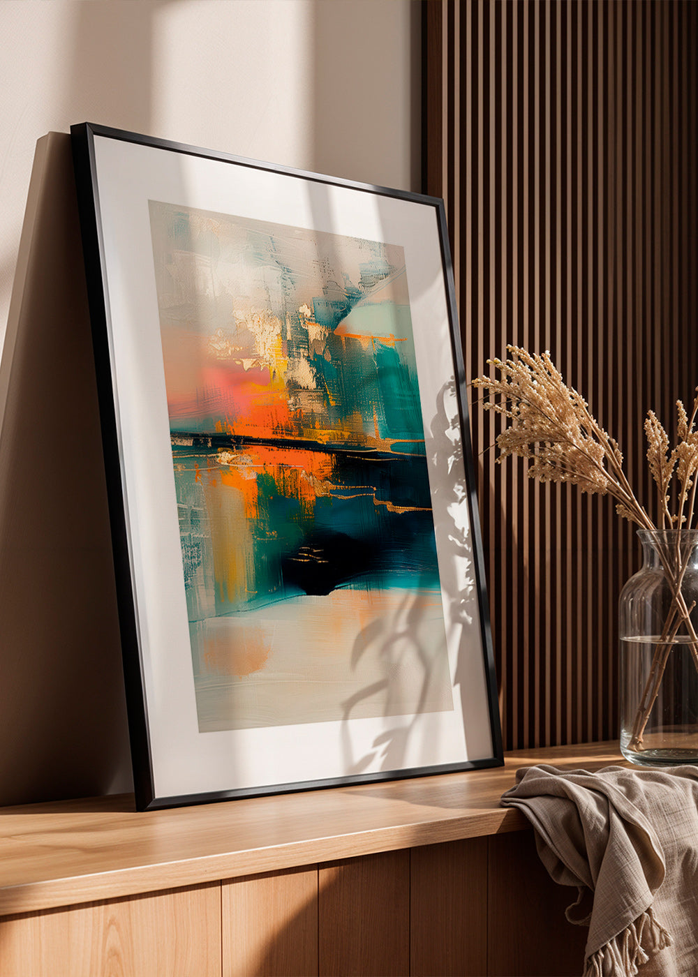 Obraz abstrakcyjny z wodnymi refleksami – Product2