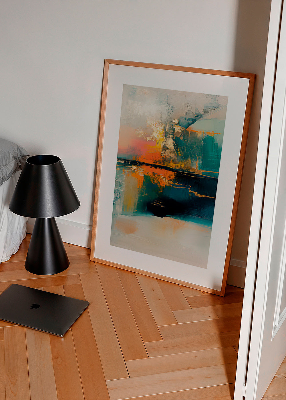 Obraz abstrakcyjny z wodnymi refleksami – Product3