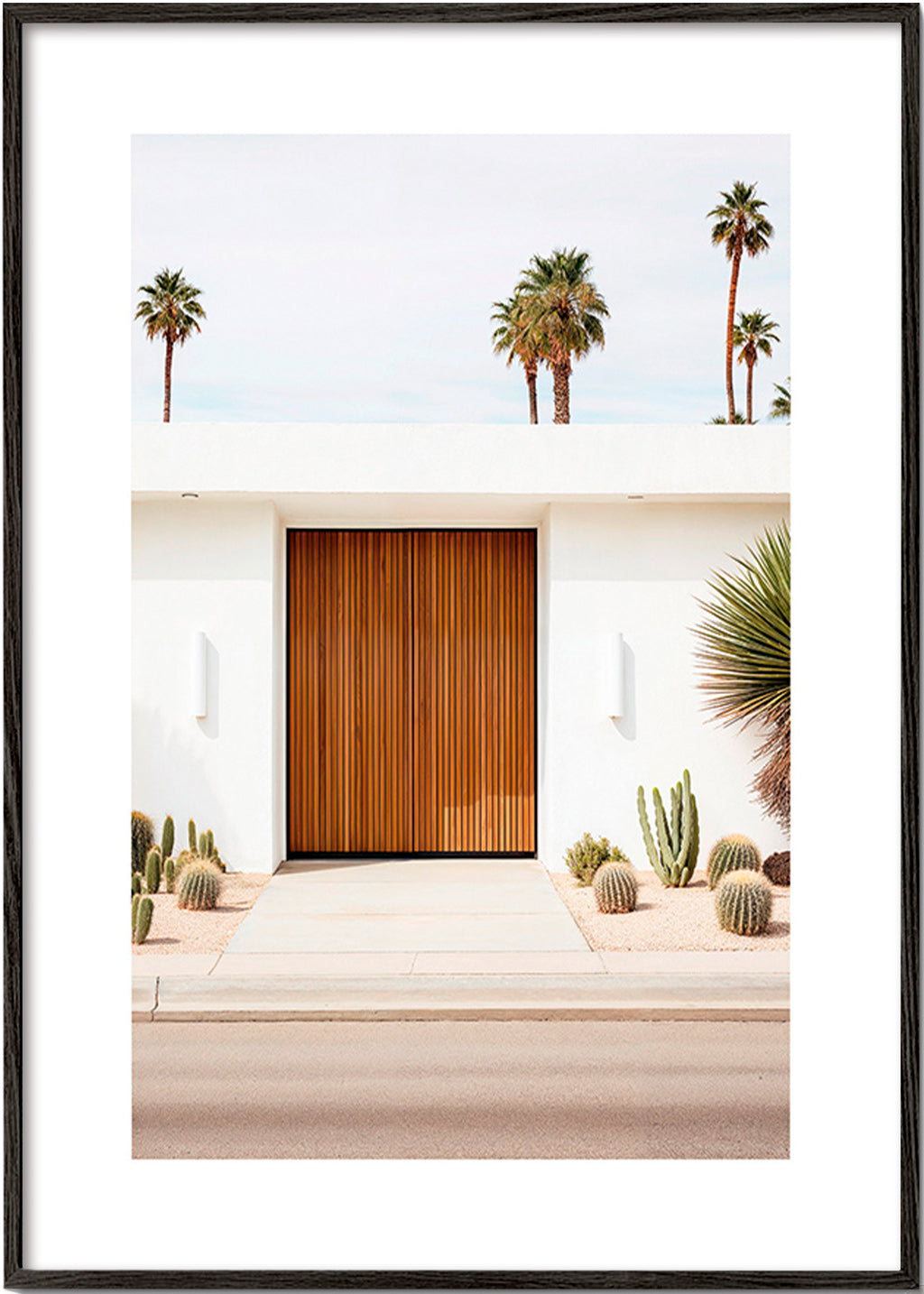 Fotografia architektoniczna z drzwiami lamelowymi – Black Frame