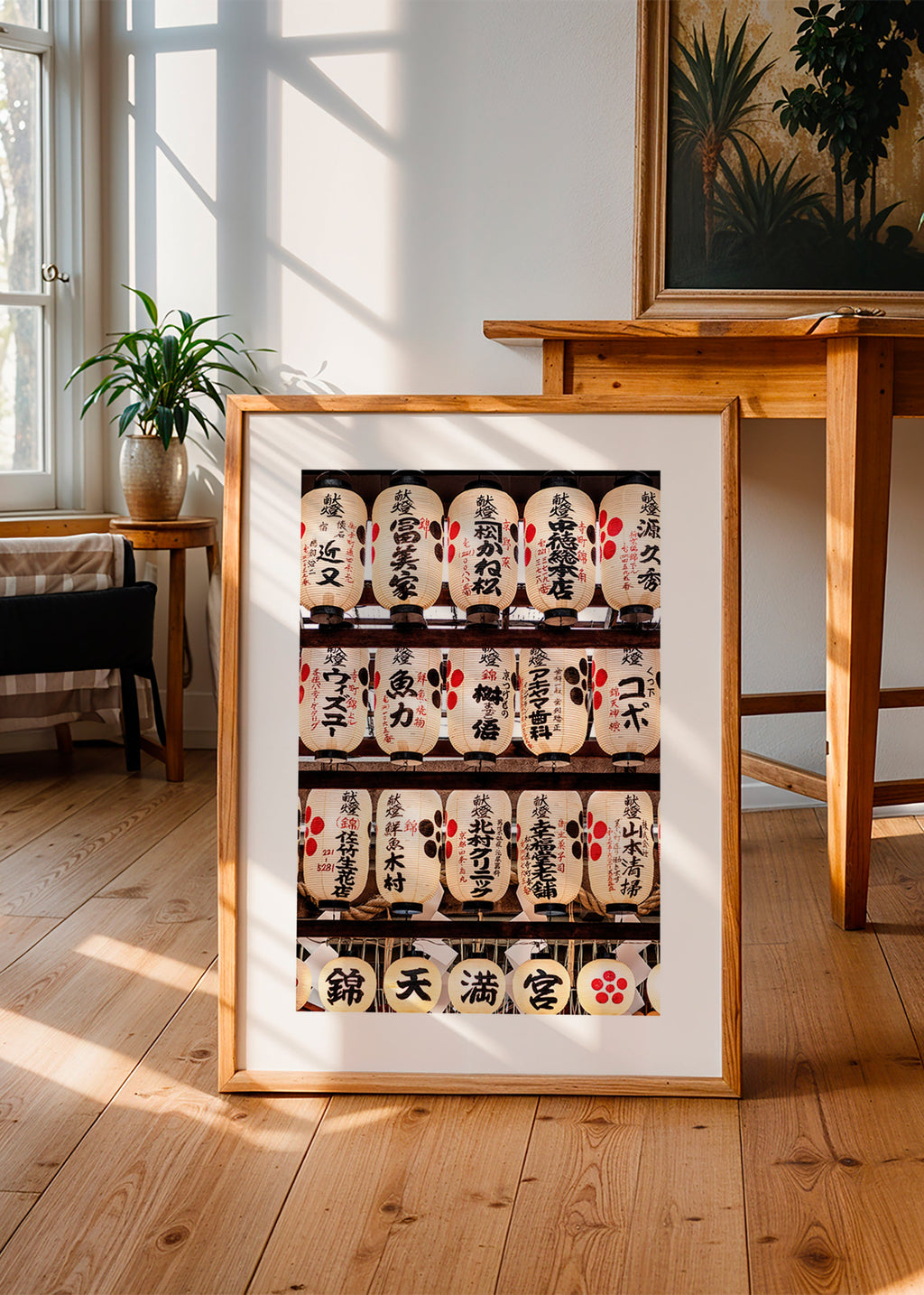 Fotografia japońskich latarni w szeregu – Product1