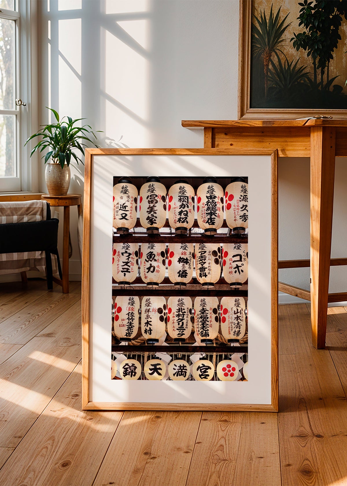 Fotografia japońskich latarni w szeregu – Product1