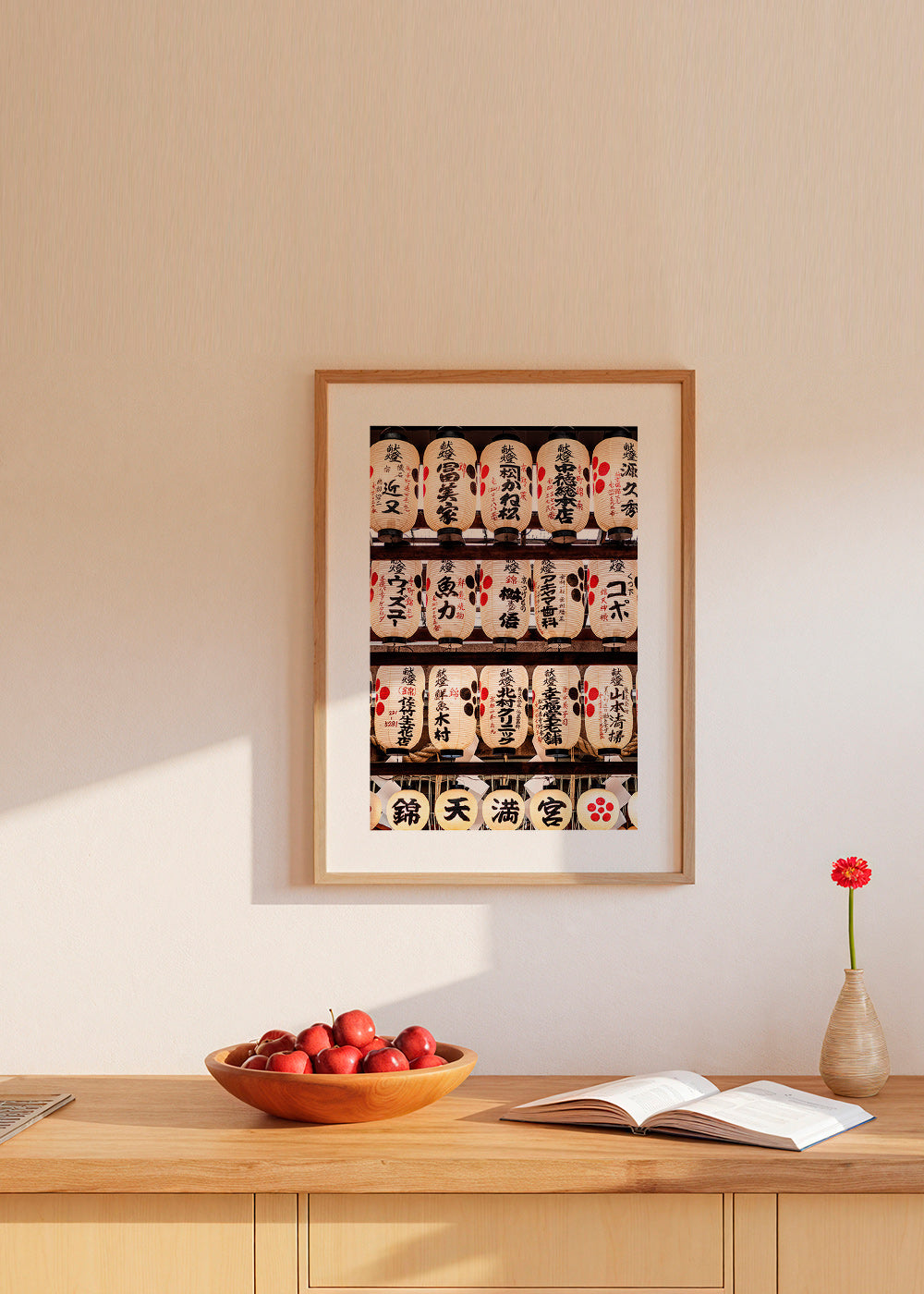 Fotografia japońskich latarni w szeregu – Product3