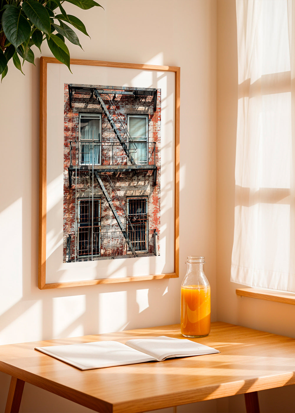 Fotografia elewacji ze schodami ewakuacyjnymi – Product1