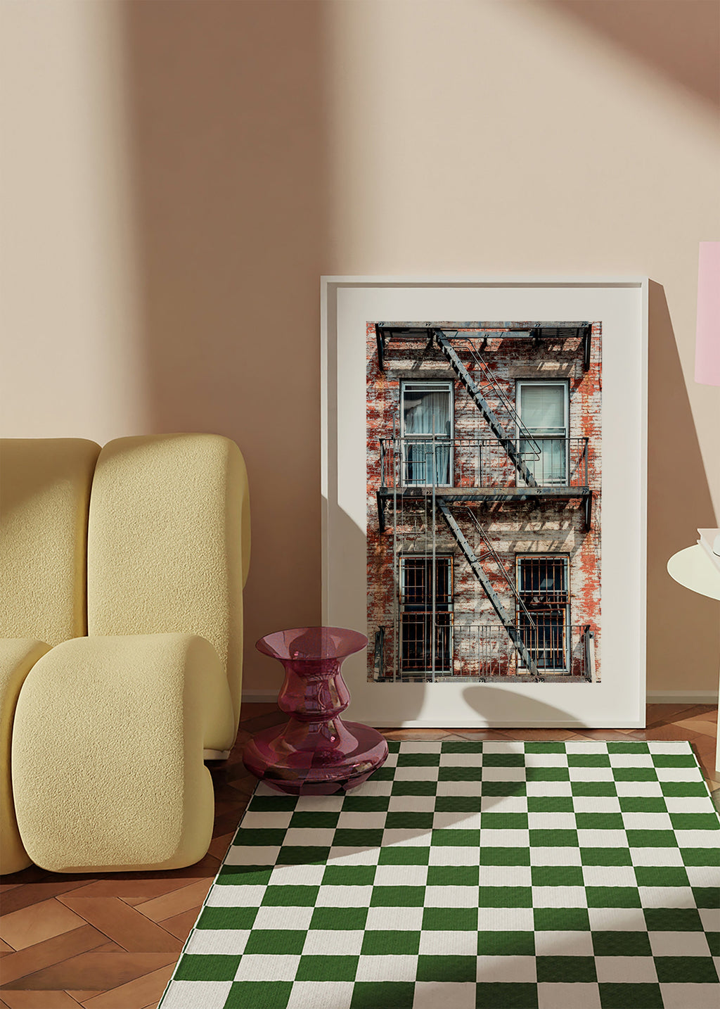 Fotografia elewacji ze schodami ewakuacyjnymi – Product2