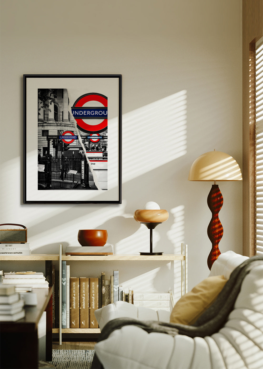 Sztuka miasta z szyldem Underground z Londynu – Canvas1