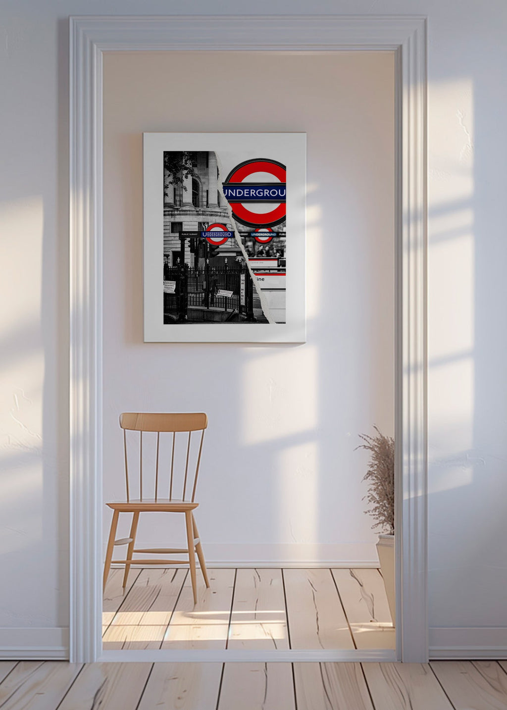 Sztuka miasta z szyldem Underground z Londynu – Canvas