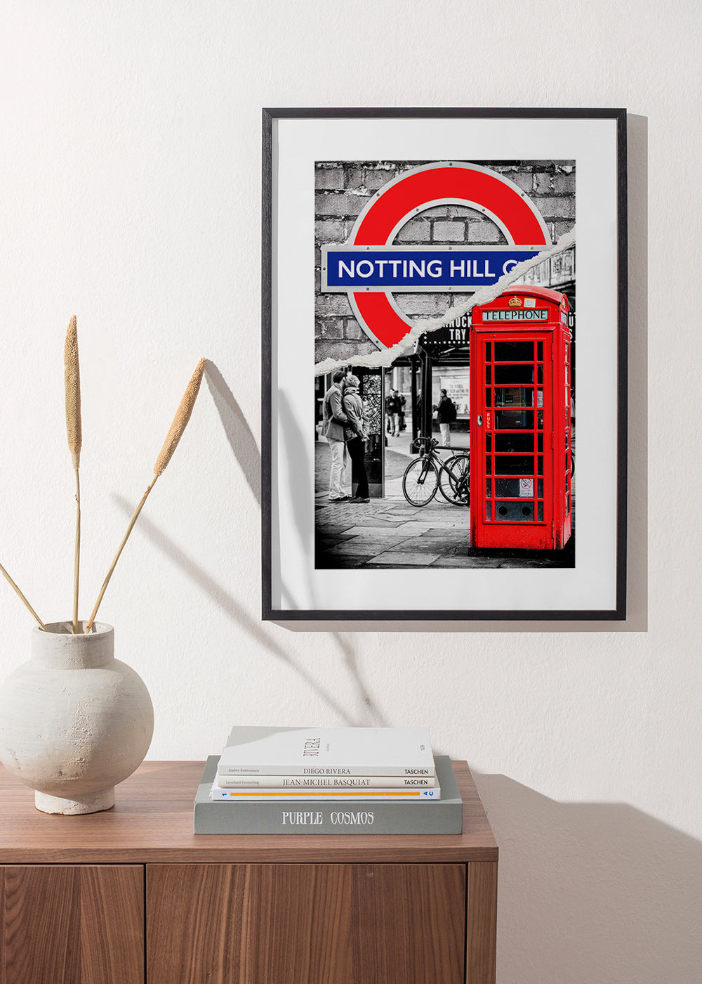 Sztuka do miasta z czerwoną budką telefoniczną Notting Hill – Product1