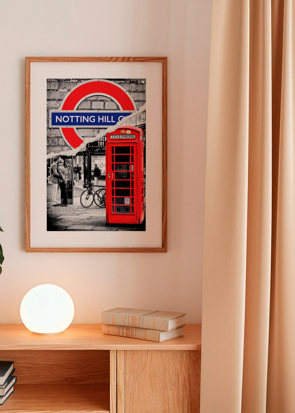 Sztuka do miasta z czerwoną budką telefoniczną Notting Hill – Product2