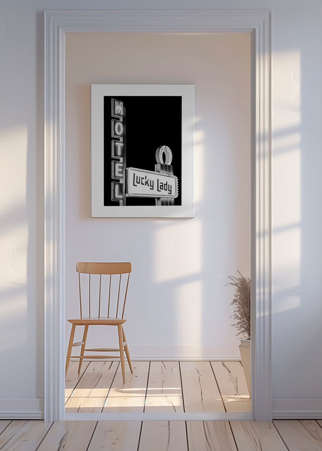Fotografia szyldu Motel Lucky Lady – Canvas