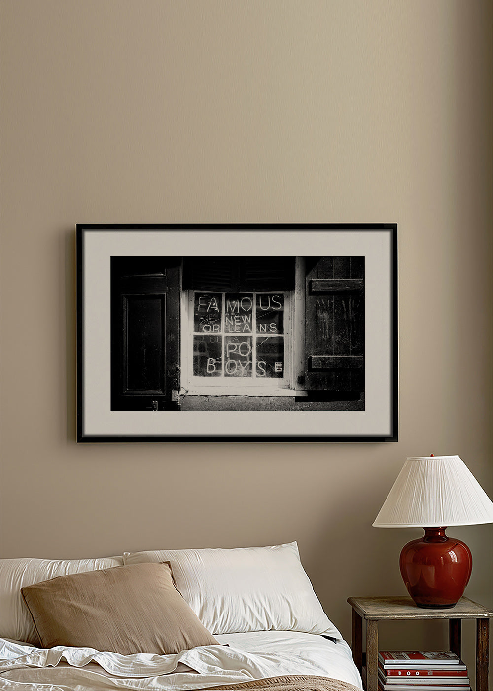 Sztuka do kuchni: szyld New Orleans w czerni i bieli – Canvas2