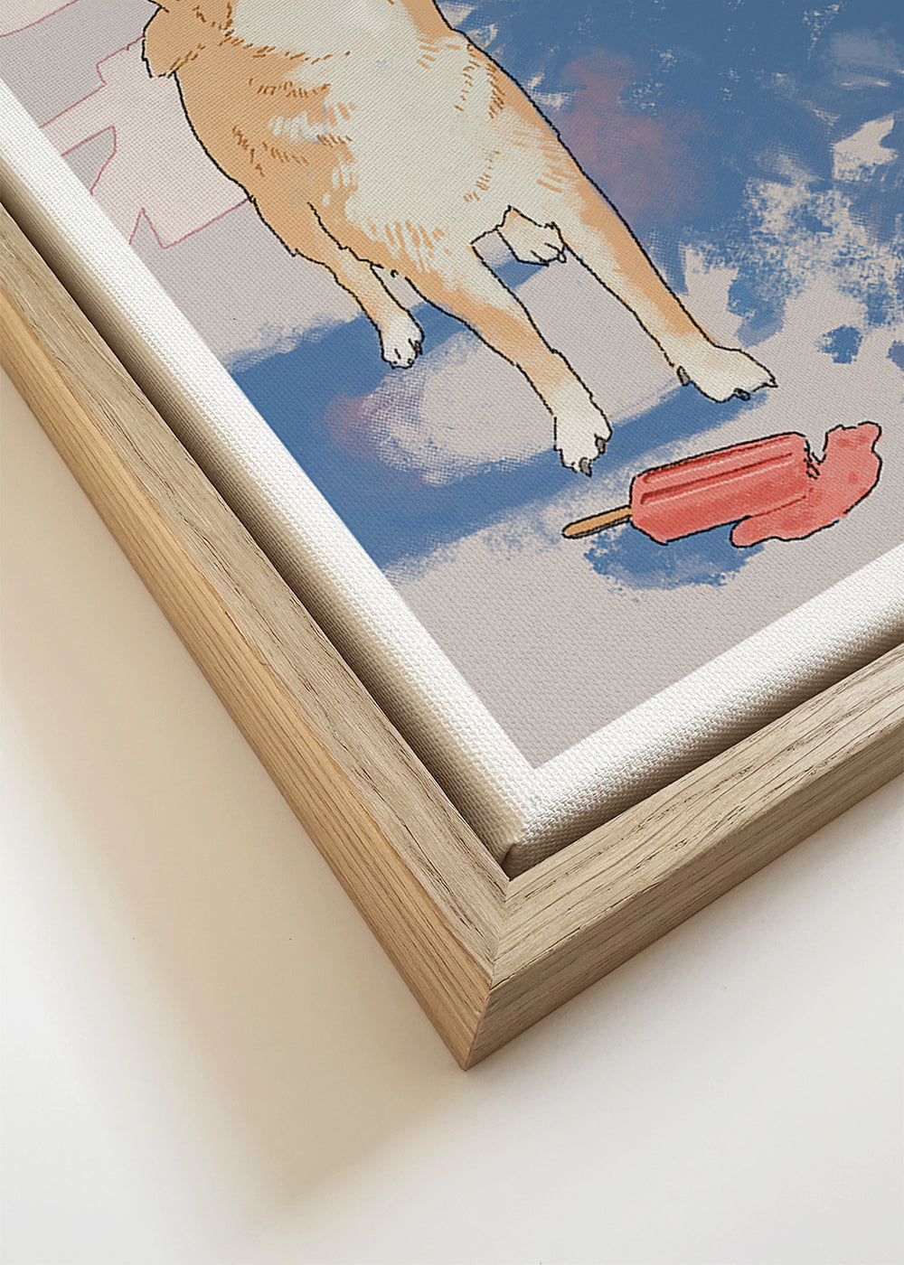Ilustracja dziewczyna i shiba