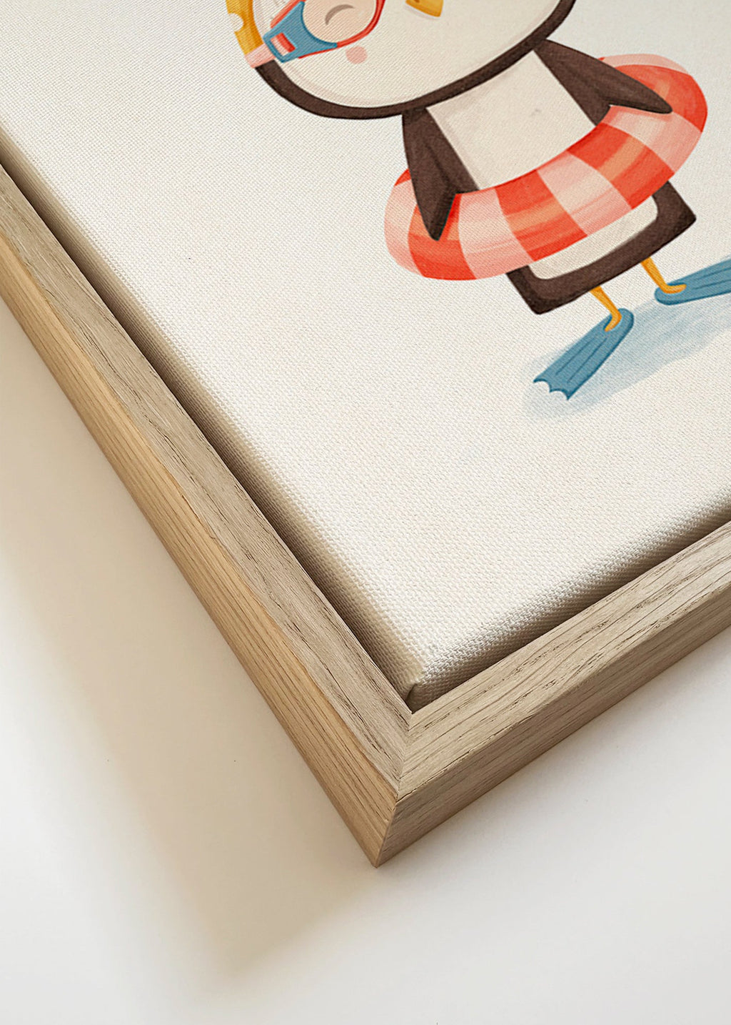 Plakat dziecięcy: wesoły pingwin