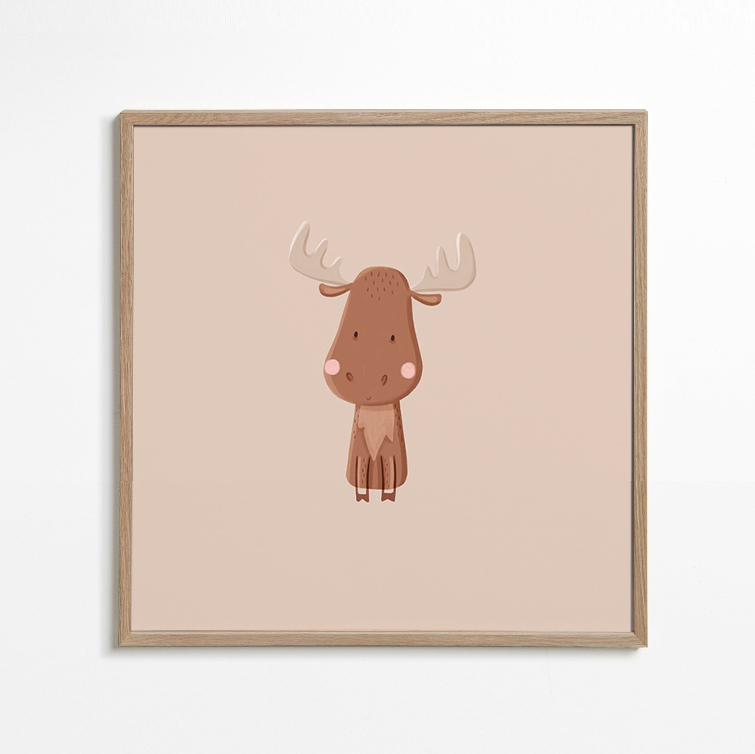 Minimalistyczny plakat z łosiem