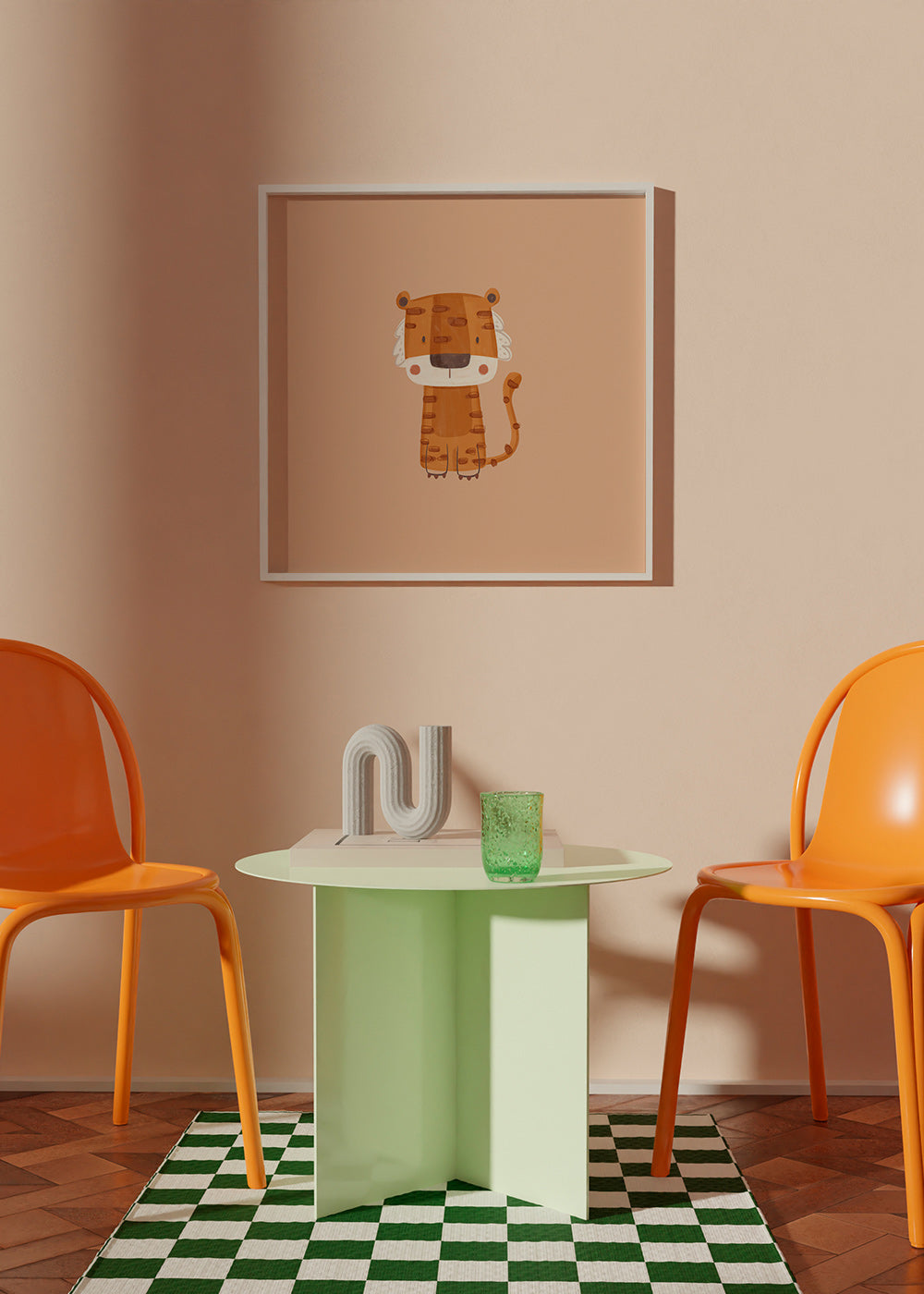 Ilustracja tygrysa minimalna