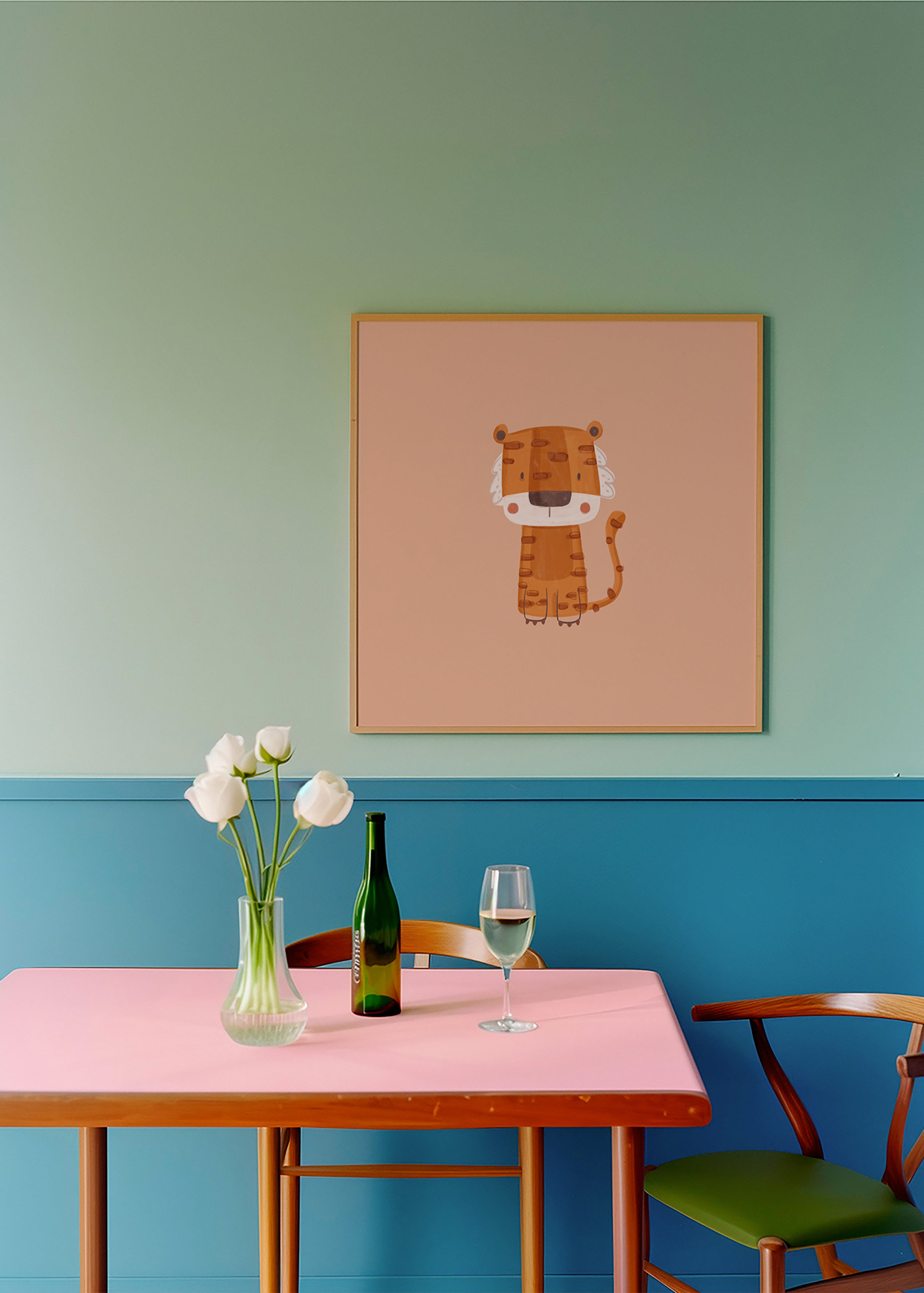 Ilustracja tygrysa minimalna