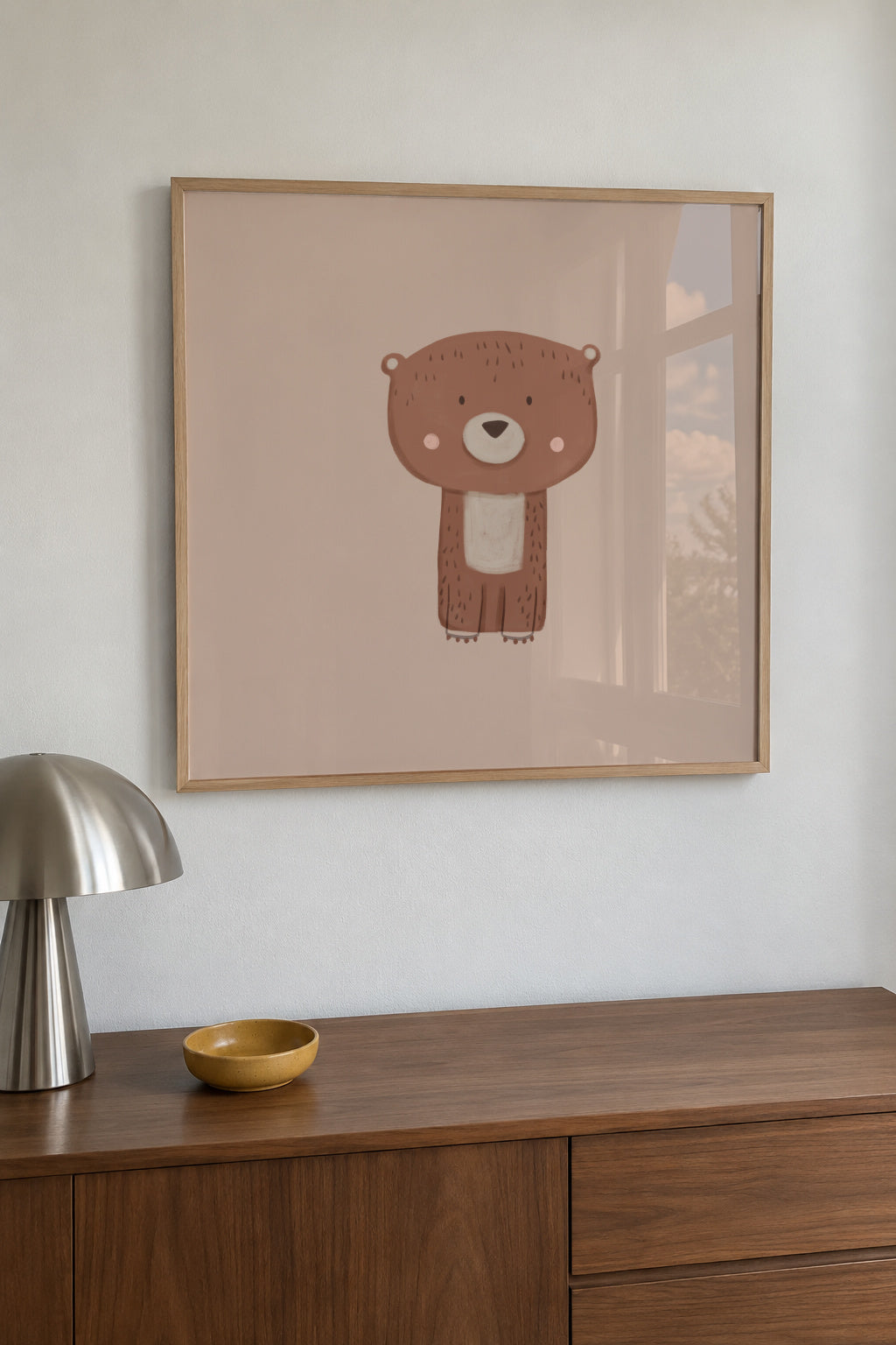 Bear - Framed poster in an interior