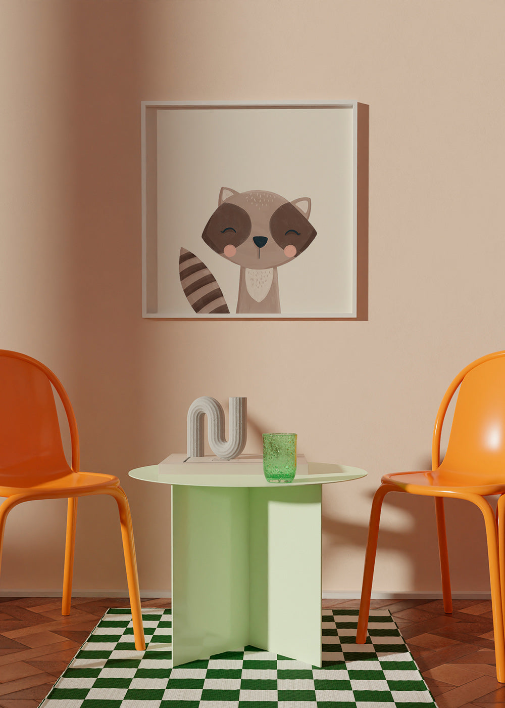 Plakat dziecięcy: uśmiechnięty szop