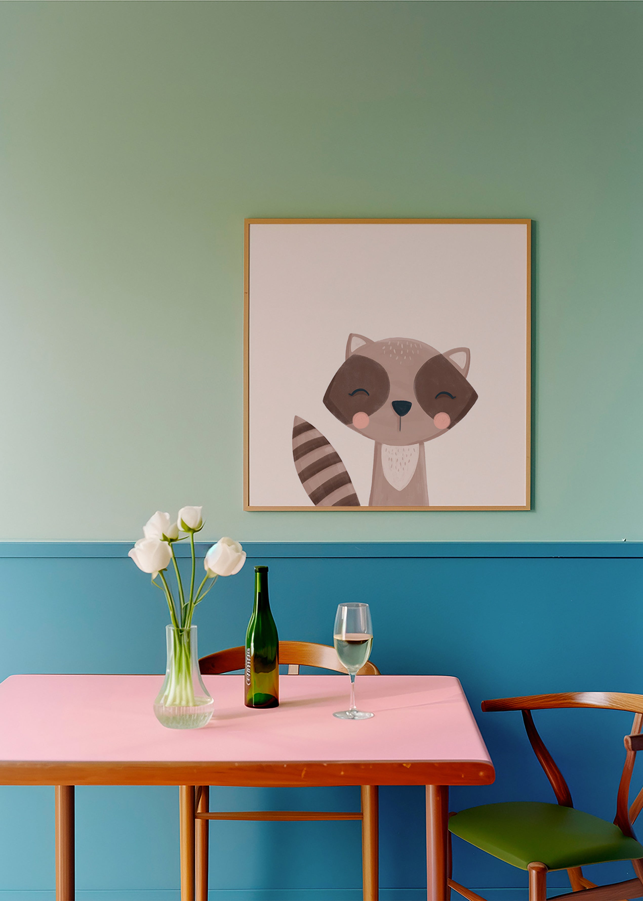Plakat dziecięcy: uśmiechnięty szop