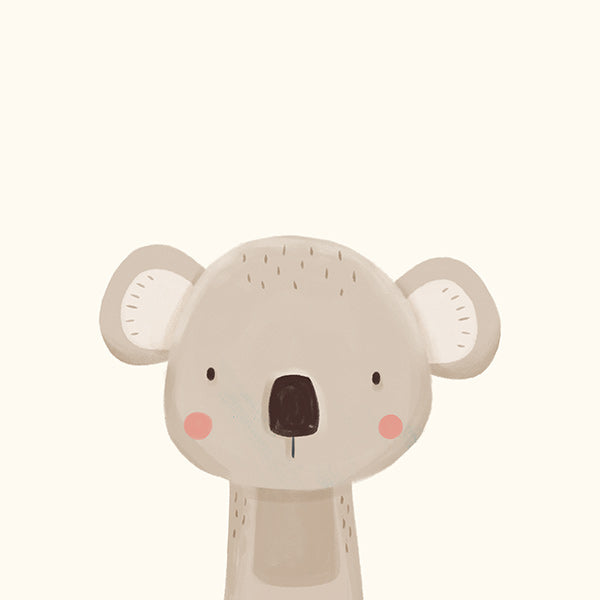 Plakat dziecięcy koala uroczy