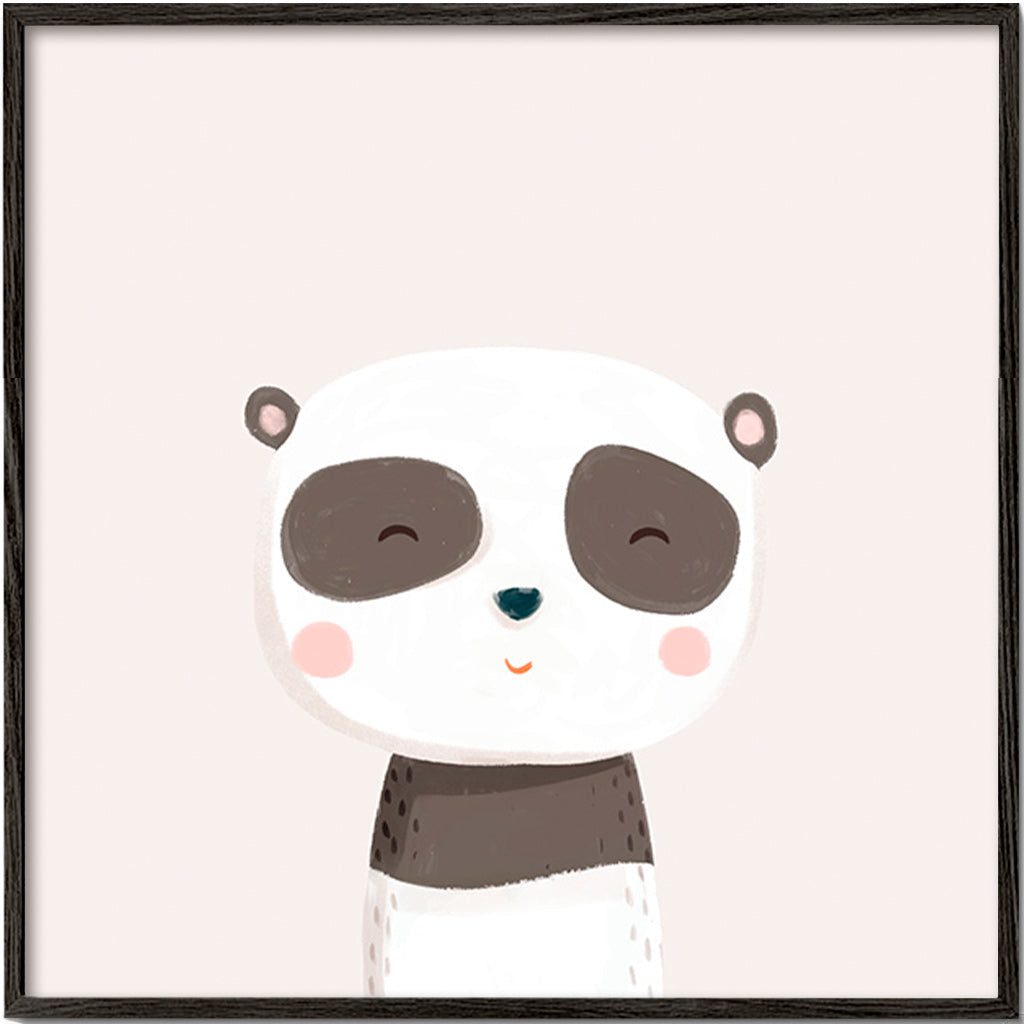 Plakat dziecięcy słodki panda ilustracja