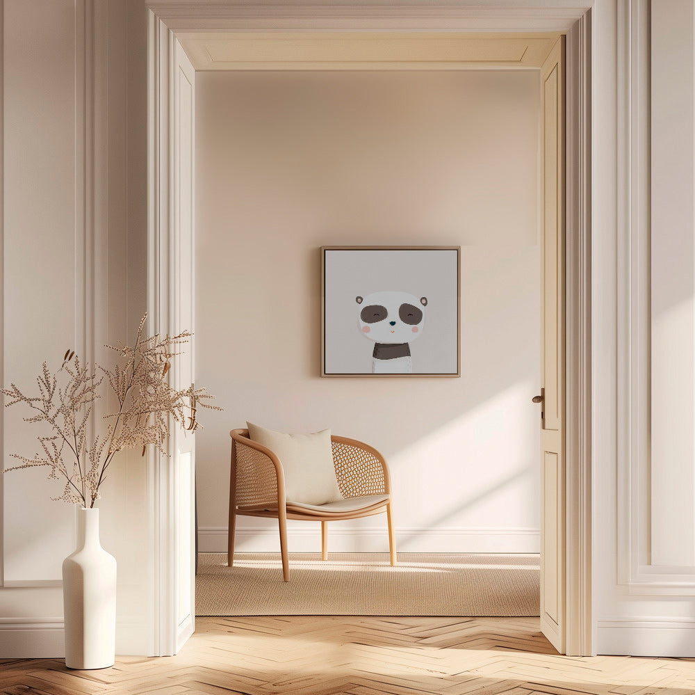 Plakat dziecięcy słodki panda ilustracja
