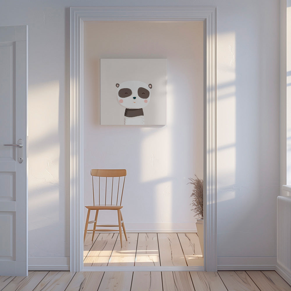 Plakat dziecięcy słodki panda ilustracja