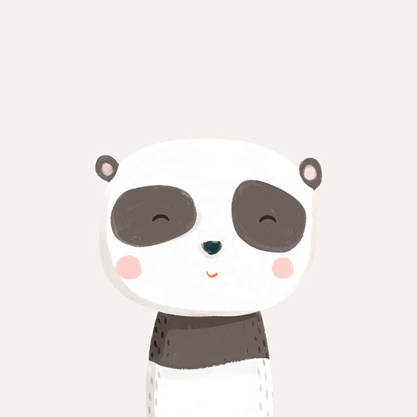Plakat dziecięcy słodki panda ilustracja