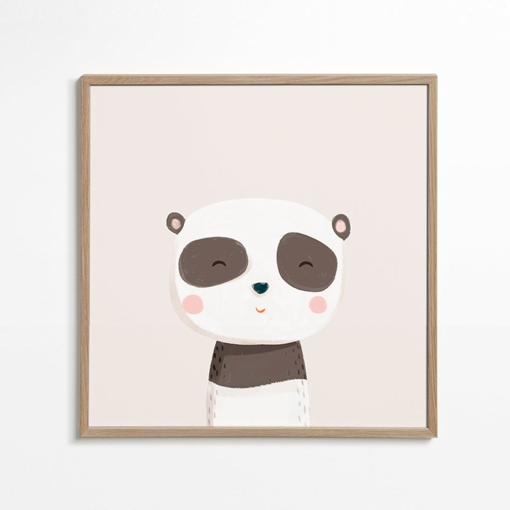 Plakat dziecięcy słodki panda ilustracja