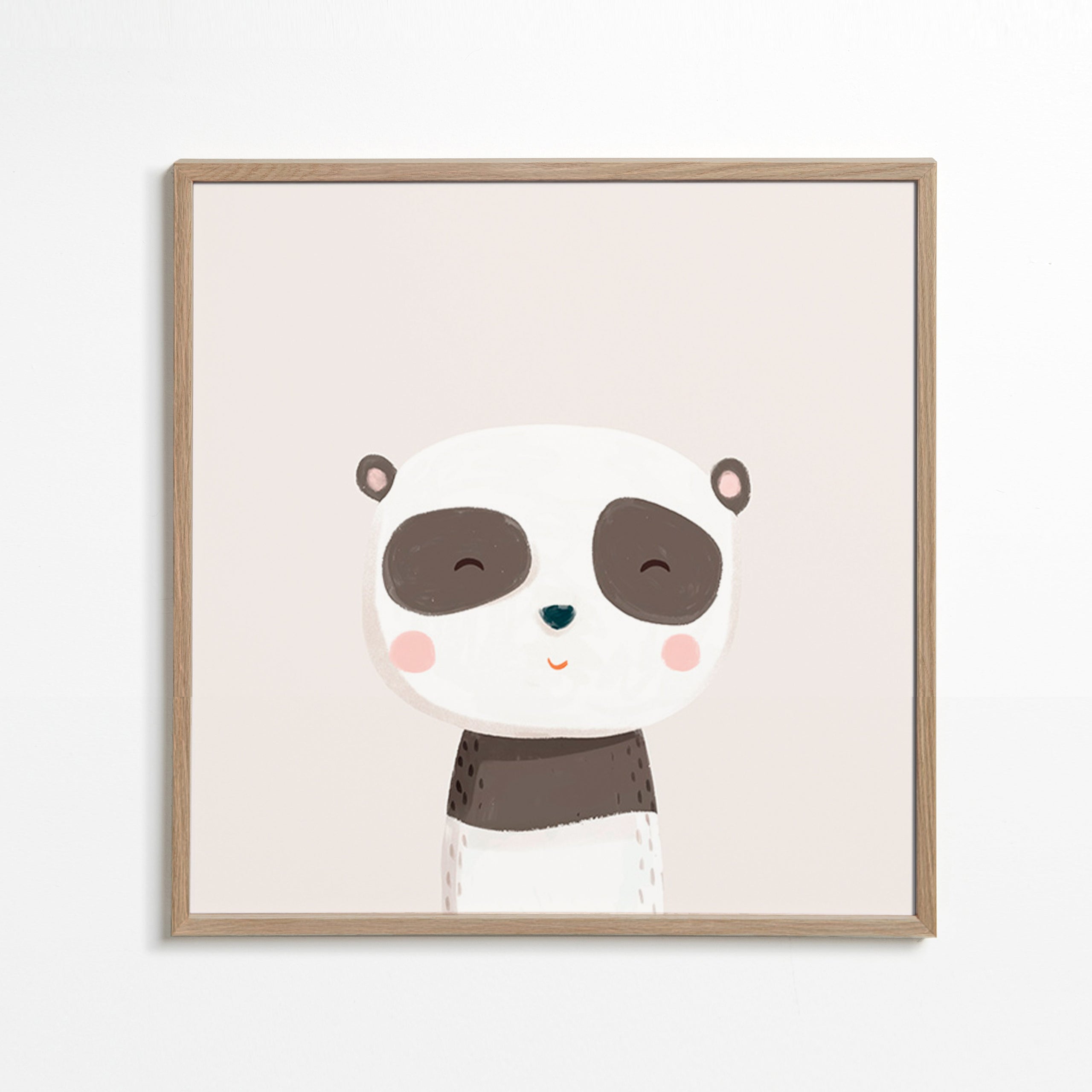 Plakat dziecięcy słodki panda ilustracja