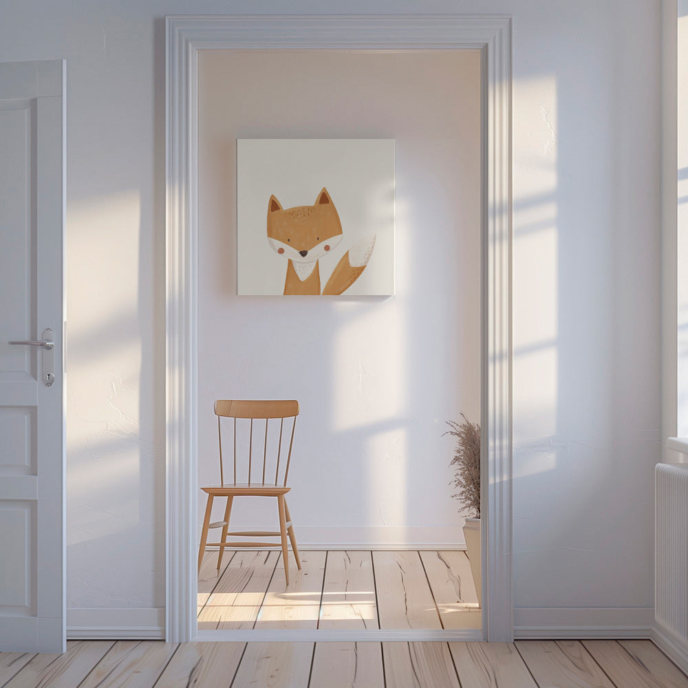 Uroczy lisek ilustracja
