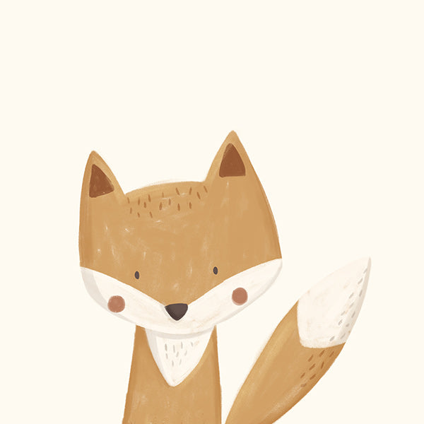Uroczy lisek ilustracja