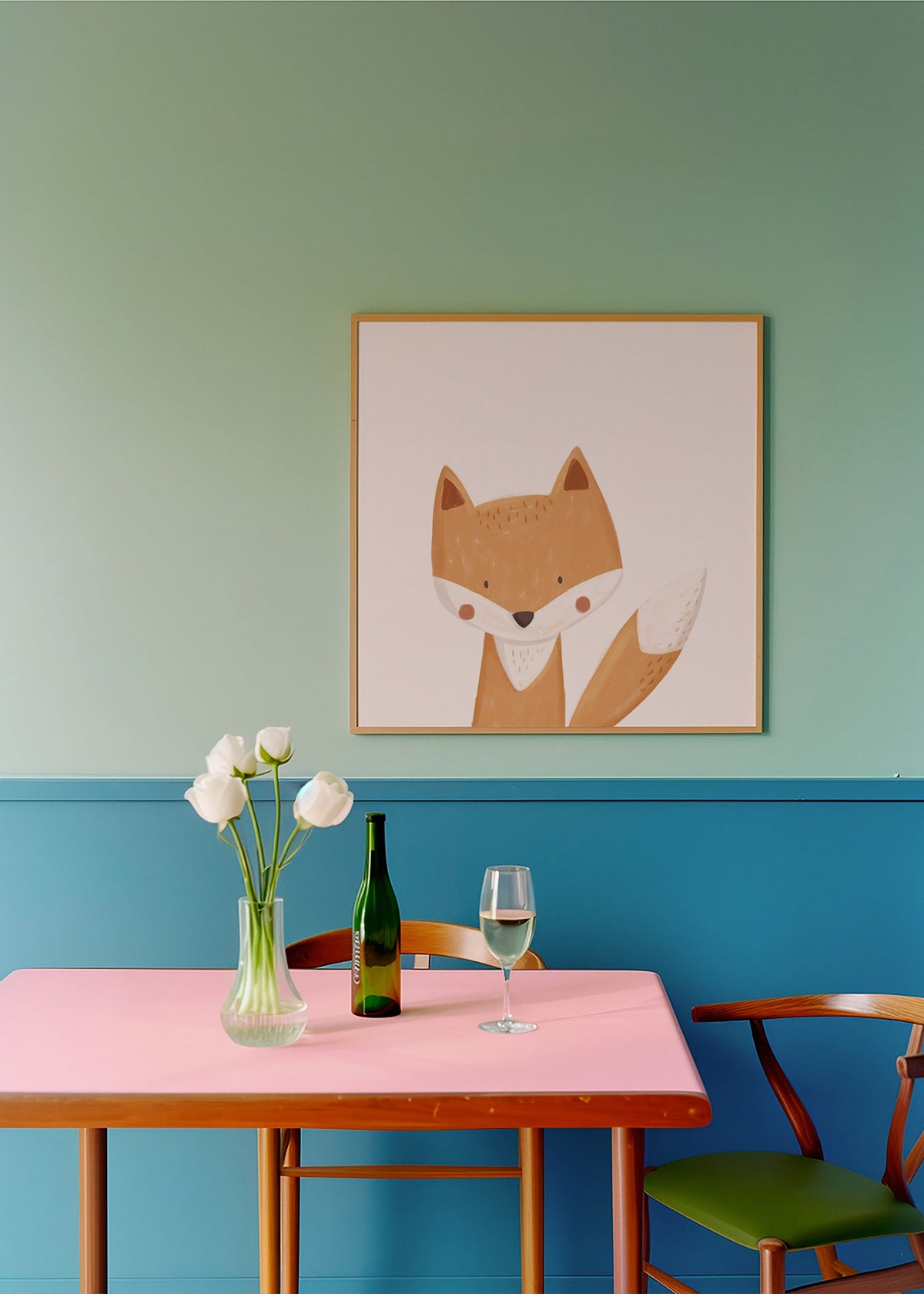 Uroczy lisek ilustracja