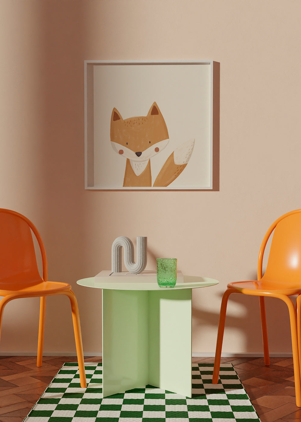 Uroczy lisek ilustracja