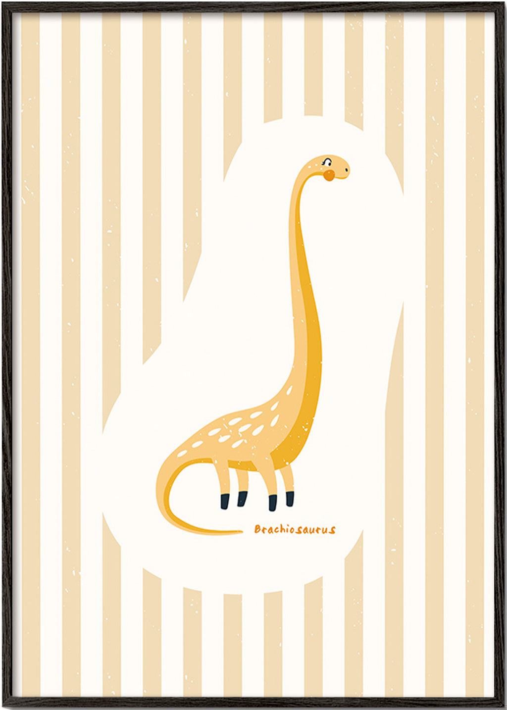 Plakat dziecięcy Brachiosaurus żółty